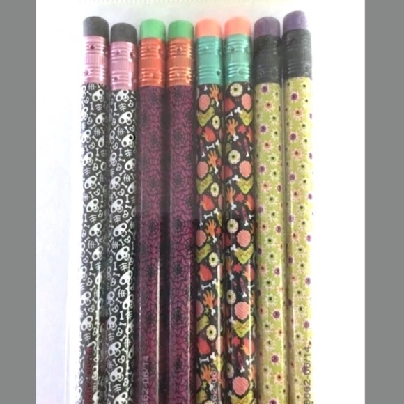 Halloween Monster Stationery Set Notepad Stickers Pencils Glitter Planner Nerd - Picture 4 of 8